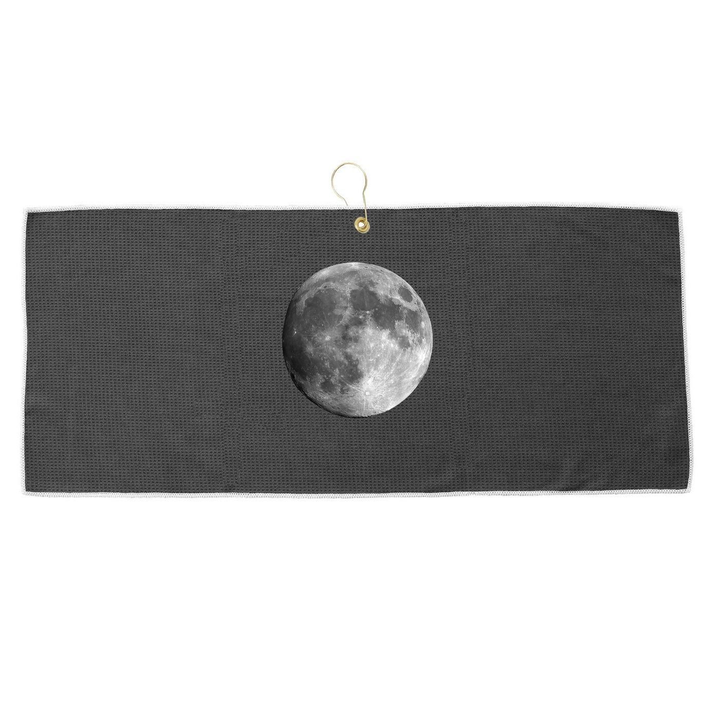 Full Moon Luna Astronomy Space Galaxy Stars Large Microfiber Waffle Golf Towel