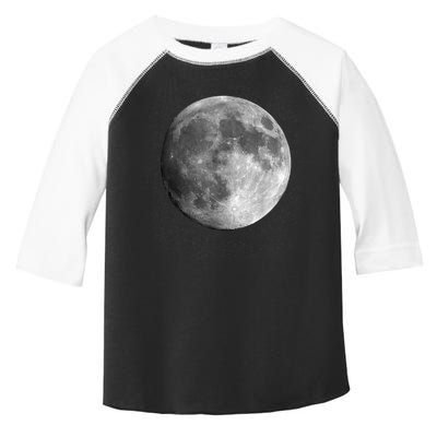 Full Moon Luna Astronomy Space Galaxy Stars Toddler Fine Jersey T-Shirt