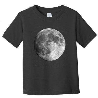 Full Moon Luna Astronomy Space Galaxy Stars Toddler T-Shirt