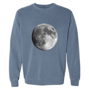 Full Moon Luna Astronomy Space Galaxy Stars Garment-Dyed Sweatshirt