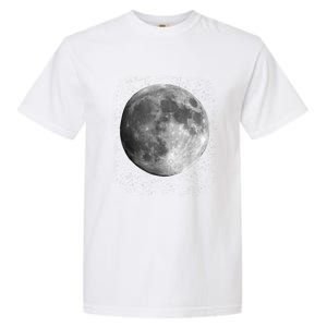 Full Moon Luna Astronomy Space Galaxy Stars Garment-Dyed Heavyweight T-Shirt