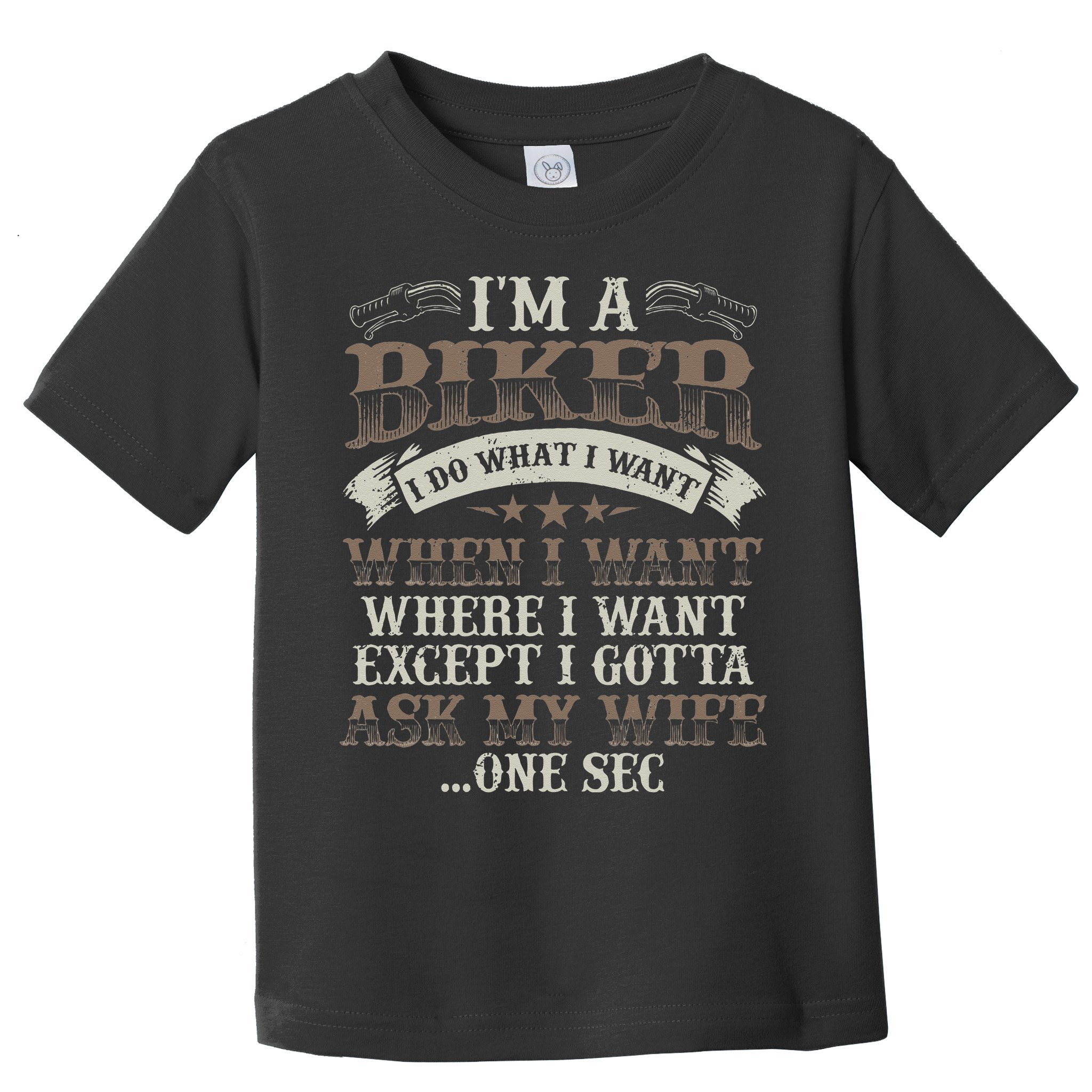 Funny Motorcycle Lover Graphic Husbands Men Motorbike Rider Toddler T-Shirt