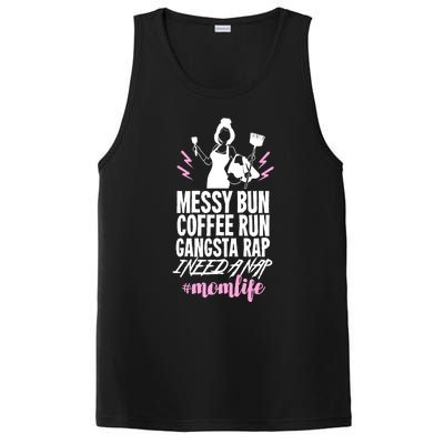 Funny Mom Life Quote Gift For Your Busy Mom Cute Gift PosiCharge Competitor Tank