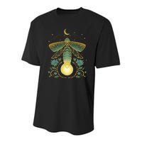 Firefly Magical Lunar Mystical Design For Nature Lovers Youth Performance Sprint T-Shirt