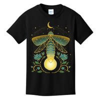 Firefly Magical Lunar Mystical Design For Nature Lovers Kids T-Shirt