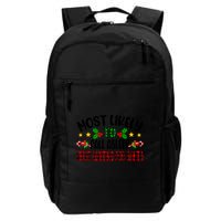 Funny Most Likely To Fall Asleep First Waiting For Santa Cool Gift Backpack