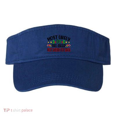 Funny Most Likely To Fall Asleep First Waiting For Santa Cool Gift Visor