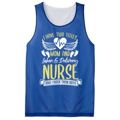 Funny Mom Labor And Delivery Nurse Gift Mother L And D Ob Nurse Cute Gift Mesh Reversible Basketball Jersey Tank