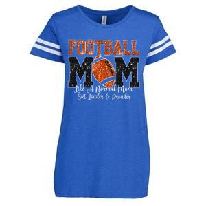 Football Mom Like A Normal Mom But Louder & Prouder Game Day Enza Ladies Jersey Football T-Shirt