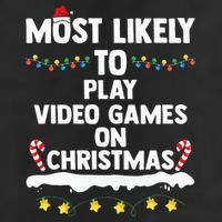 funny Most Likely To Play Video Games On Christmas Cool Comfort Performance Bucket Hat