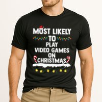 funny Most Likely To Play Video Games On Christmas Performance Shirt