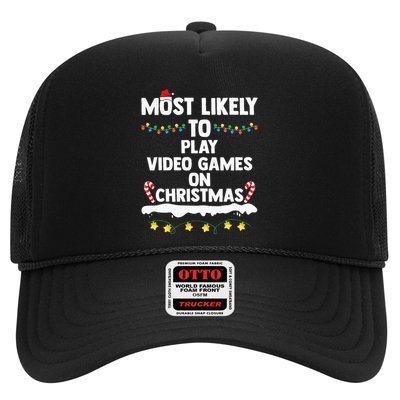 funny Most Likely To Play Video Games On Christmas Hat