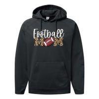 Football Mom Leopard Performance Fleece Hoodie