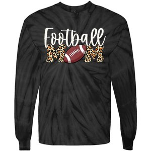 Football Mom Leopard Tie-Dye Long Sleeve Shirt