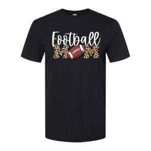 Football Mom Leopard Softstyle CVC T-Shirt