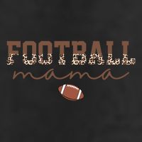Football Mama Leopard 7 Panel Mesh Trucker Snapback Hat