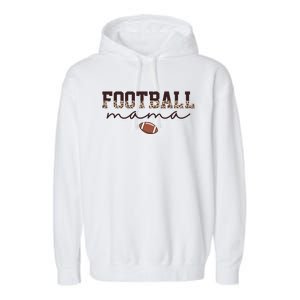 Football Mama Leopard Garment-Dyed Fleece Hoodie