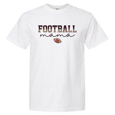 Football Mama Leopard Garment-Dyed Heavyweight T-Shirt