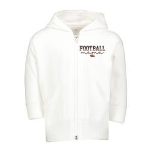 Football Mama Leopard Toddler Zip Fleece Hoodie