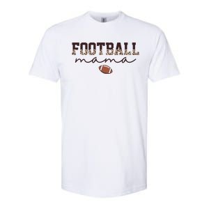 Football Mama Leopard Softstyle CVC T-Shirt