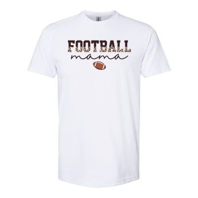 Football Mama Leopard Softstyle® CVC T-Shirt