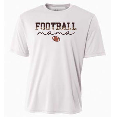 Football Mama Leopard Cooling Performance Crew T-Shirt