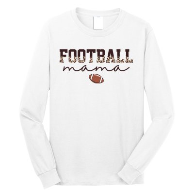 Football Mama Leopard Long Sleeve Shirt