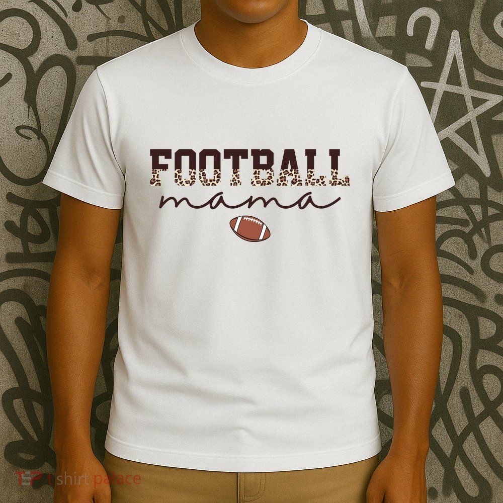 Football Mama Leopard T-Shirt