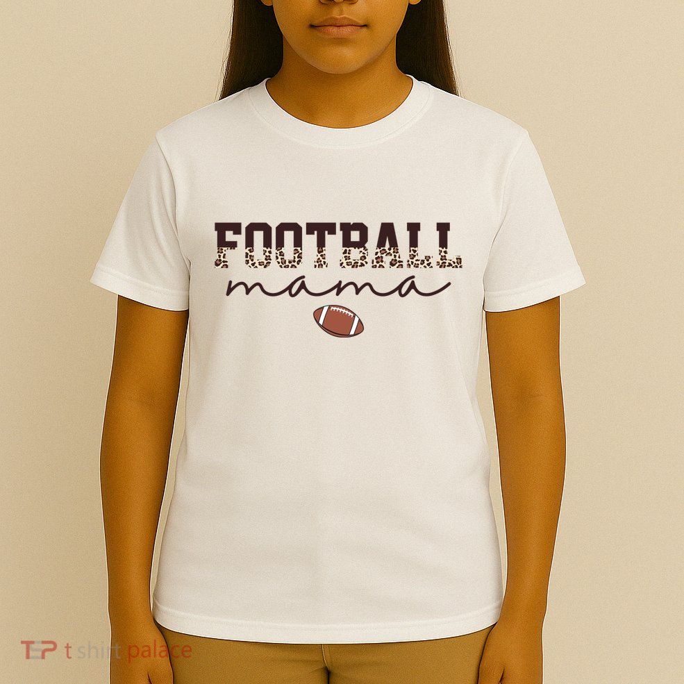 Football Mama Leopard T-Shirt