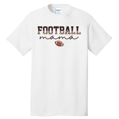 Football Mama Leopard Tall T-Shirt