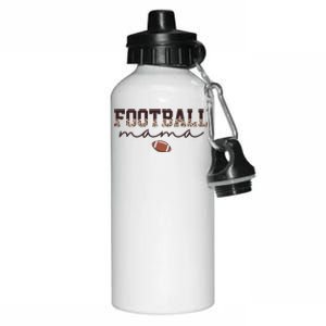 Football Mama Leopard Aluminum Water Bottle