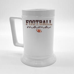 Football Mama Leopard Beer Stein