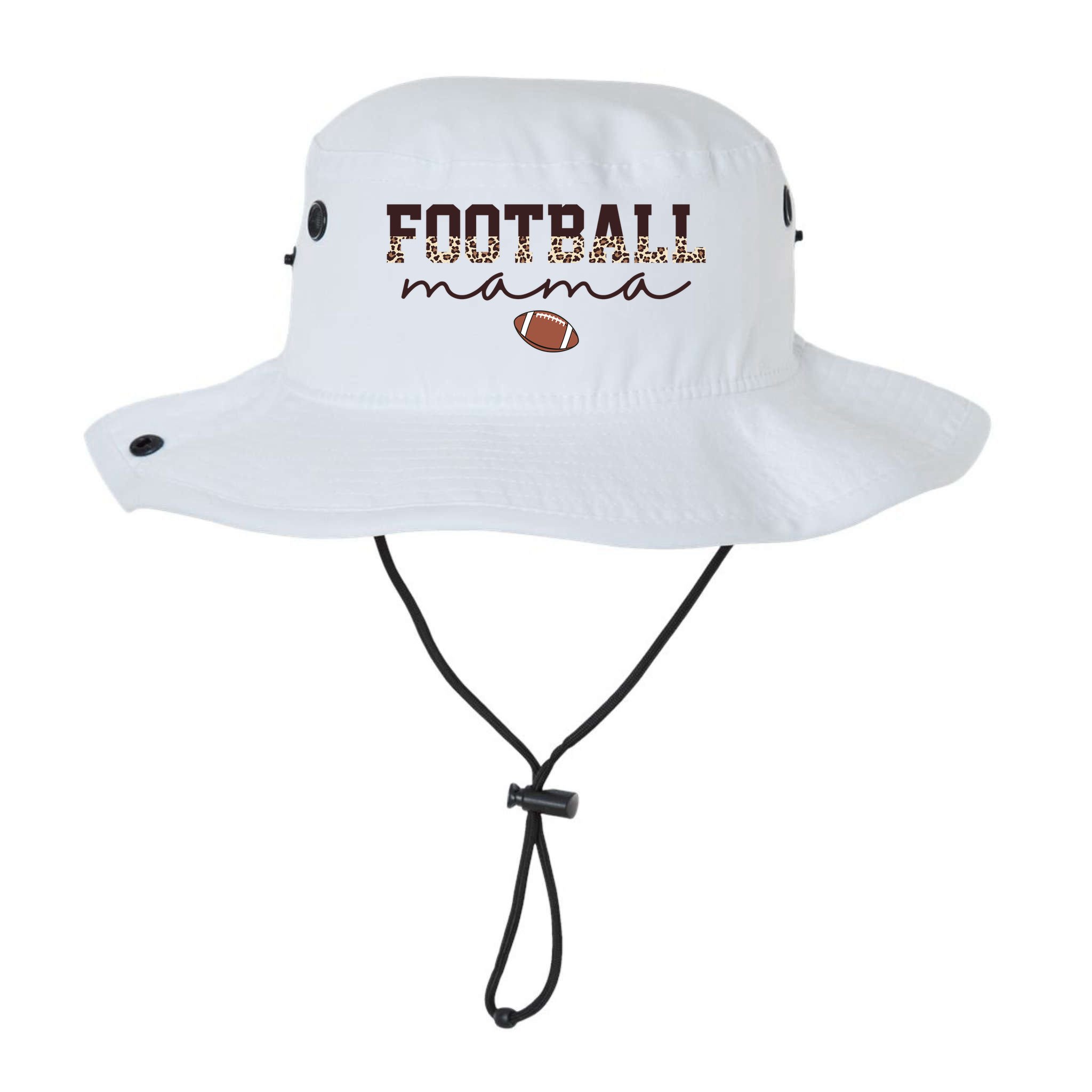Football Mama Leopard Bucket Hat