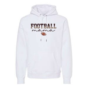 Football Mama Leopard Premium Hoodie