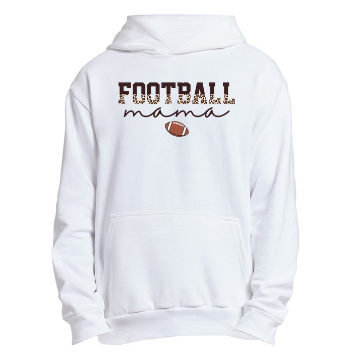 Football Mama Leopard Urban Pullover Hoodie