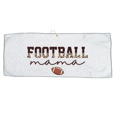 Football Mama Leopard Large Microfiber Waffle Golf Towel