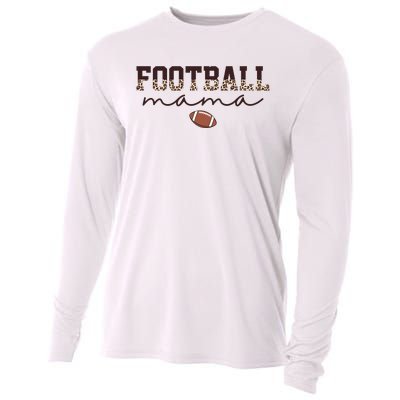 Football Mama Leopard Cooling Performance Long Sleeve Crew