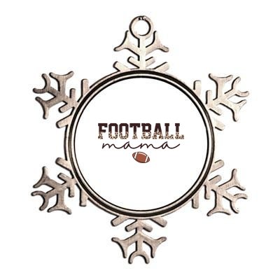 Football Mama Leopard Metallic Star Ornament