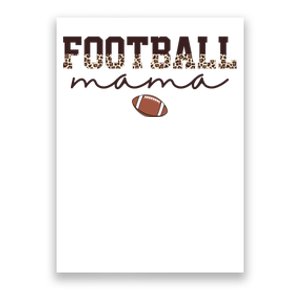 Football Mama Leopard Poster