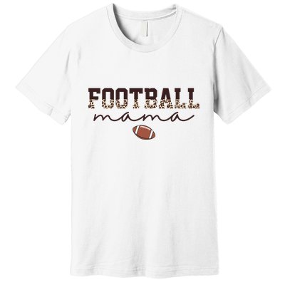 Football Mama Leopard Premium T-Shirt