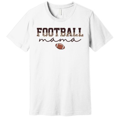 Football Mama Leopard Premium T-Shirt