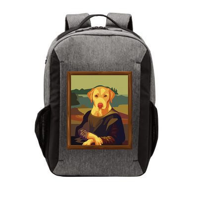 Funny Mona Lisa Yellow Lab Dog Art Parody Vector Backpack