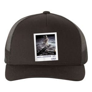 Fake Moon Landing Hoax Conspiracy Theory Funny Yupoong Adult 5-Panel Trucker Hat