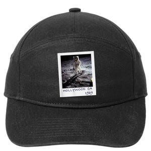 Fake Moon Landing Hoax Conspiracy Theory Funny 7-Panel Snapback Hat