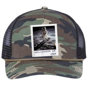 Fake Moon Landing Hoax Conspiracy Theory Funny Retro Rope Trucker Hat Cap