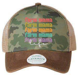 Farm Mama Life Farm Mother Proud Farmer Gift Legacy Tie Dye Trucker Hat