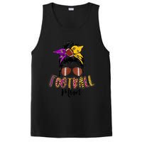 Football Mom Life Leopard Messy Bun Player PosiCharge Competitor Tank