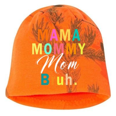 Funny Mom Life Mama Mommy Mom Bruh Gift Kati - Camo Knit Beanie