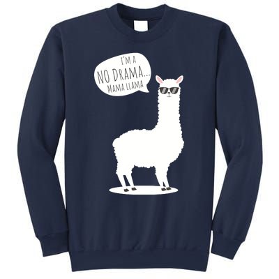 Funny Mama Llama No Drama Alpaca Sweatshirt