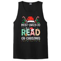 Funny Most Likely To Read Books On Christmas Funny Christmas PosiCharge Competitor Tank